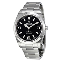 Rolex Explorer Black Dial Stainless Steel Oyster Bracelet Automatic Men's Watch 214270BKASO