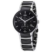 Rado Centrix  Chronograph Black Ceramic and Steel Men's Watch R30130152