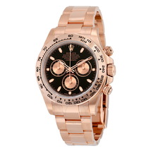 Rolex Cosmograph Daytona Black Dial 18K Everose Gold Oyster Bracelet Automatic Men's Watch 116505BKSO
