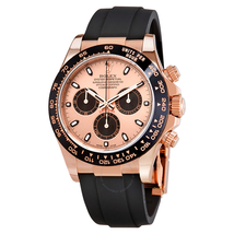 Rolex Cosmograph Daytona Pink and Black Dial Men's Chronograph Oysterflex Watch 116515PBKSR
