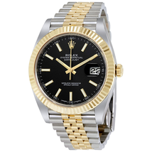 Rolex Datejust 41 Black Dial Steel and 18K Yellow Gold Jubilee Men's Watch 126333BKSJ