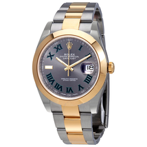 Rolex Datejust 41 Slate Dial Automatic Men's Steel and 18kt Yellow Gold Oyster Watch 126303GYRO 126303 GYRO