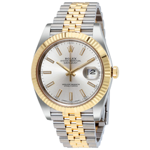 Rolex Datejust41 Silver Dial Steel and 18K Yellow Gold Jubilee Men's Watch 126333SSJ