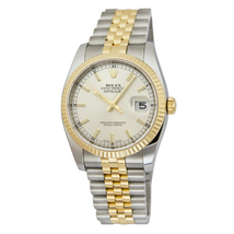 Rolex Oyster Perpetual Datejust 36 Silver Dial Stainless Steel and 18K Yellow Gold Jubilee Bracelet Automatic Men's Watch 116233SSJ