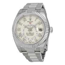 Rolex Sky Dweller Ivory Dial 18K White Gold Oyster Bracelet Automatic Men's Watch 326939 IVRO