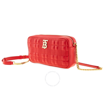 Burberry Bright Red Quilted Lambskin Camera Bag 8021738