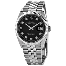 Rolex Datejust 36 Black Diamond Dial Automatic Jubilee Ladies Watch 0 126234BKDJ
