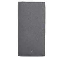 Montblanc Sartorial Saffiano Leather 6cc Wallet - Grey 116336