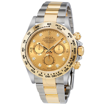 Rolex Cosmograph Daytona Champagne Diamond Dial Steel and 18K Yellow Gold Men's Watch 116503CDO