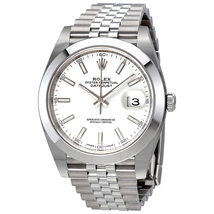Rolex Datejust 41 White Dial Stainless Steel Jubilee Men's Watch 126300WSJ