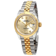 Rolex Lady Datejust Champagne Diamond Dial Steel and 18K Yellow Gold Automatic Watch 279173CDJ