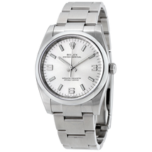 Rolex Oyster Perpetual 34 Silver Dial Stainless Steel Bracelet Automatic Men's Watch 114200SASO