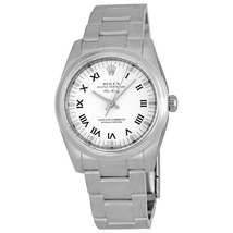 Rolex Oyster Perpetual Air-King White Dial Stainless Steel Bracelet Automatic Men's Watch 114200WRO