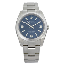 Rolex Oyster Perpetual 36 mm Blue Dial Stainless Steel Bracelet Automatic Men's Watch 116000BLASO