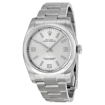 Rolex Oyster Perpetual 36 mm Silver Dial Stainless steel Bracelet Automatic Men's Watch 116000SASO