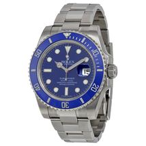 Rolex Submariner Date Blue Dial 18K White Gold Oyster Bracelet Automatic Men's Watch 116619BLSO 116619LB