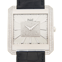 Piaget Black Tie Hand Wind Diamond Silver Dial Unisex Watch GOA32006