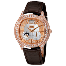 Piaget Emperador Mother of Pearl 18kt Rose Gold Diamond Men's Watch G0A32020