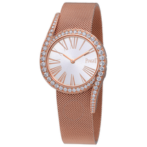 Piaget Limelight Gala Silver Dial Ladies 18 Carat Rose Gold Watch G0A41213