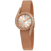 Piaget Limelight Gala Silver Dial Ladies 18kt Rose Gold Diamonds Watch G0A42213