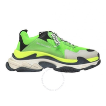Balenciaga Men's Green Triple S 'Very Fluo' Sneakers 541623 W09O9 3874
