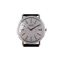 Piaget Altiplano Diamond Pave 18K White Gold Men's Watch GOA36129 G0A36129