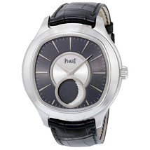 Piaget Emperador Cushion-Shaped Moon Phase Automatic 18kt White Gold Men's Watch GOA34021 G0A34021