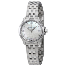 Raymond Weil Tango White Mother of Pearl Diamond Dial Ladies Watch 5960-ST-00995