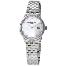 Raymond Weil Toccata Quartz Diamond White Mother of Pearl Dial Ladies Watch 5985-ST-97081
