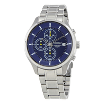 Seiko Chronograph Blue Dial Men's Watch SKS537