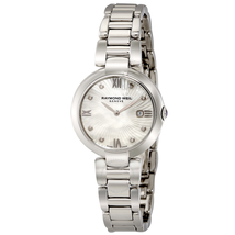 Raymond Weil Shine White Mother of Pearl Diamond Dial Ladies Watch 1600-ST-00995