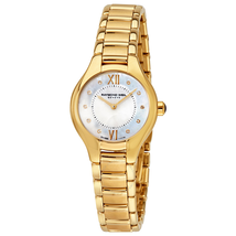 Raymond Weil Noemia Mother of Pearl Diamond Dial Yellow Gold PVD Steel Ladies Watch 5124-P-00985 5124-P-00985