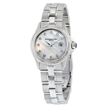 Raymond Weil Parsifal Mother of Pearl Diamond Dial Ladies Watch 9460-ST-97081