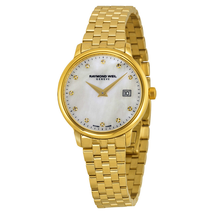 Raymond Weil Toccata White Mother of Pearl Dial Steel Ladies Watch 5988-P-97081