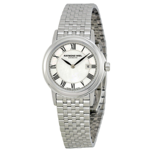 Raymond Weil Tradition White Mother of Pearl Dial Ladies Watch 5966-ST-00970