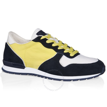 Tod's Men's High-Tech Fabric/ Suede Sneakers in Night/White Light Yellow XXM0VJ0L8108PH9UIY