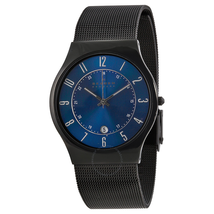 Skagen Denmark Blue Dial Titanium Men's Watch 233XLTMN T233XLTMN