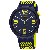 Swatch BBNEON Quartz Blue Dial Men's Watch SO27N102