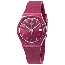 Swatch Redbaya Red Dial Red Silicone Ladies Watch GR405