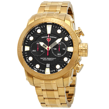 Swiss Legend Seagate Chronograph Black Dial Watch SL-10624SM-YG-11