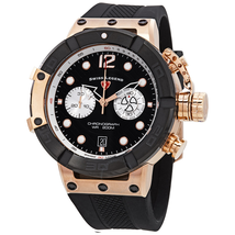 Swiss Legend Triton Chronograph Black Dial Watch SL-10719SM-RG-01-BB