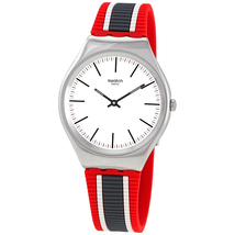 Swatch Open Box - Swatch Skinflag Quartz White Dial Unisex Watch SYXS114 SYXS114
