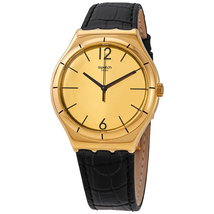 Swatch After Dinner Quartz Gold Dial Watch YWG100