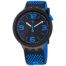 Swatch BBBlue Quartz Black Dial Men's Watch SO27B101