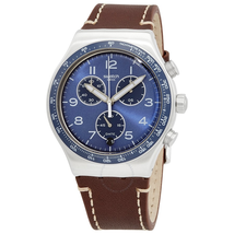 Swatch CASUAL BLUE Chronograph Quartz Blue Dial Men's Watch YVS466