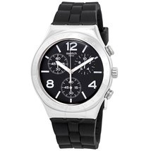 Swatch Nior De Bienne Chronograph Black Dial Men's Watch YCS116