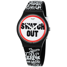 Swatch Out Quartz White Dial Unisex Watch SUOB160
