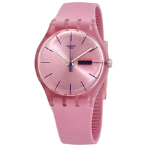 Swatch Pink Rebel Quartz Pink Dial Ladies Watch SUOP700