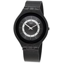Swatch Skinknight Black-Silver Dial Unisex Watch SVUB105M