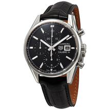 Tag Heuer Pre-owned  Carrera Black Dial Automatic Men's Chronograph Watch CBK2110.FC6266 (Pre-own)